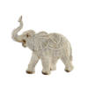 Items Olifant dierenbeeld - beige - polyresin - 27 x 12 x 24,5 cm - home decoratie - Beeldjes