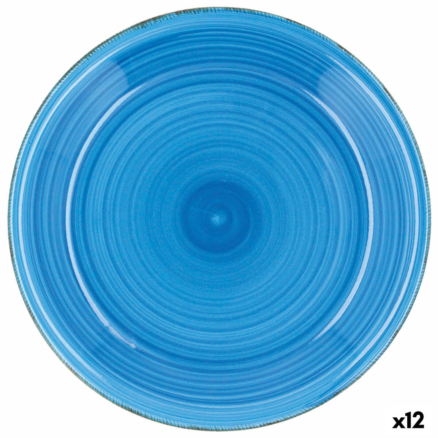 Eetbord Quid Vita Azul Blauw Keramisch Ø 27 cm (12 Stuks)