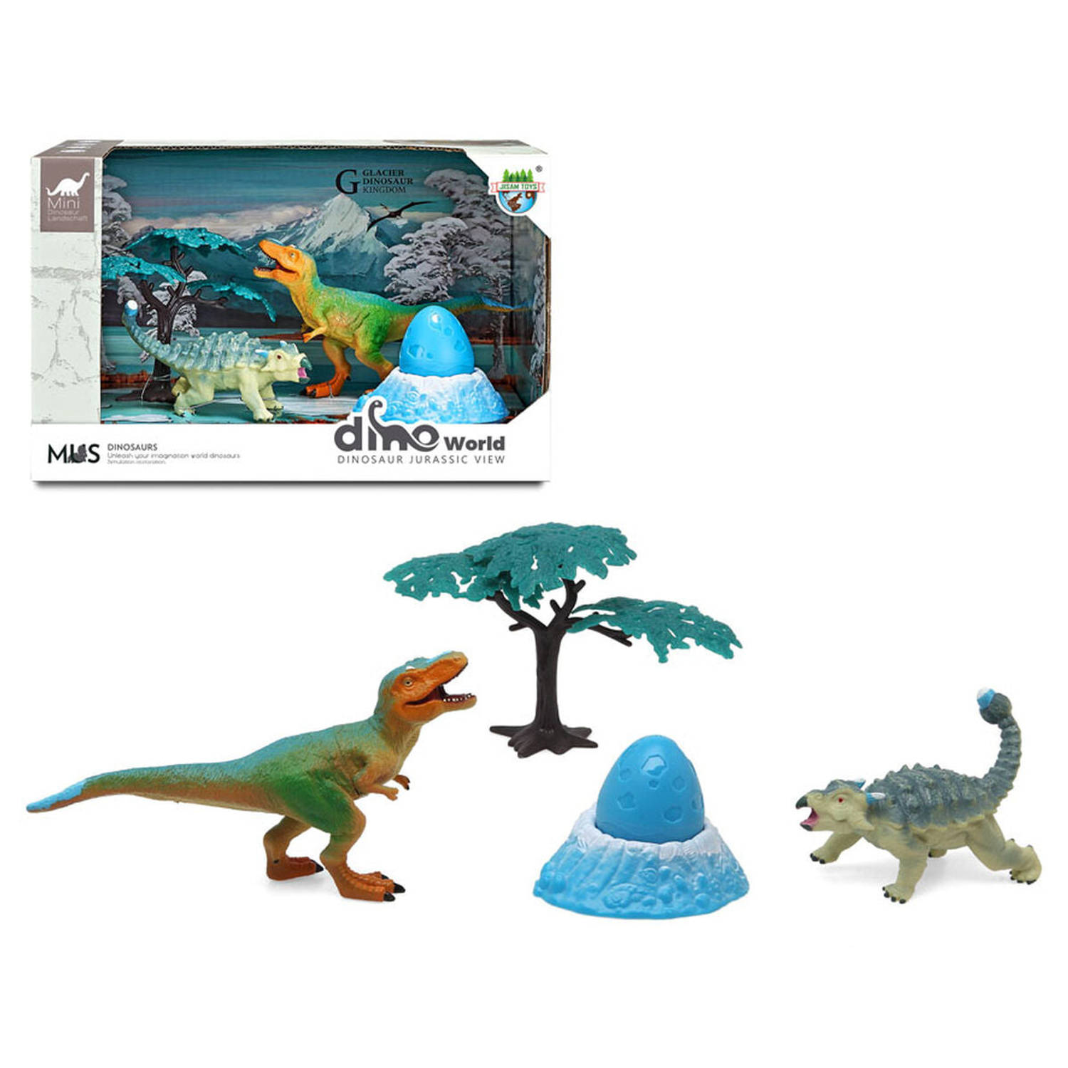Set van Dinosaurussen 27 x 17 cm