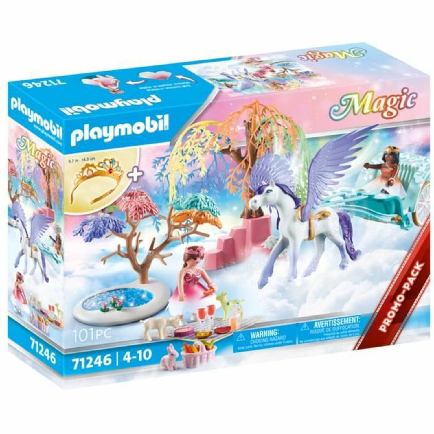 Playmobil® Constructie-speelset Picknick mit Pegasuskutsche (71246), Magic (101 stuks)