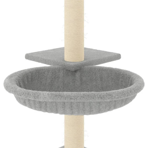 vidaXL Kattenmeubel met sisal krabpalen 72 cm lichtgrijs