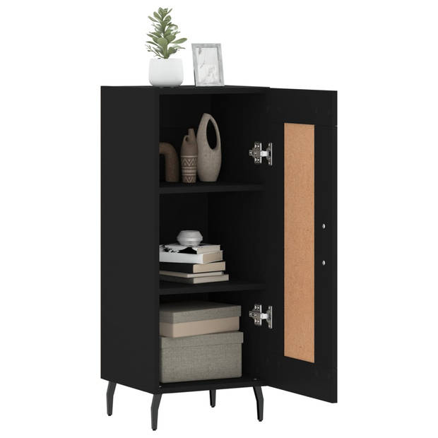 The Living Store Dressoir - Design - Kast - 34.5 x 34 x 90 cm - Zwart