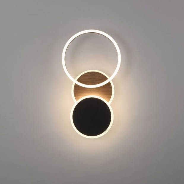 Paul Neuhaus Plafondlamp Baikal 3 lichts hout zwart
