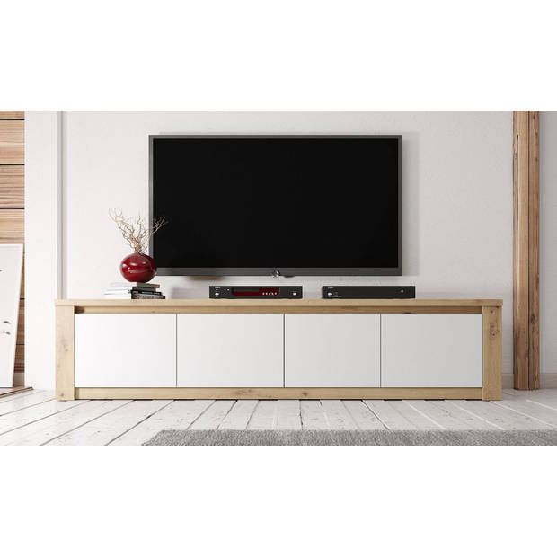 Meubella TV-Meubel Melody - Wit - Eiken - 170 cm