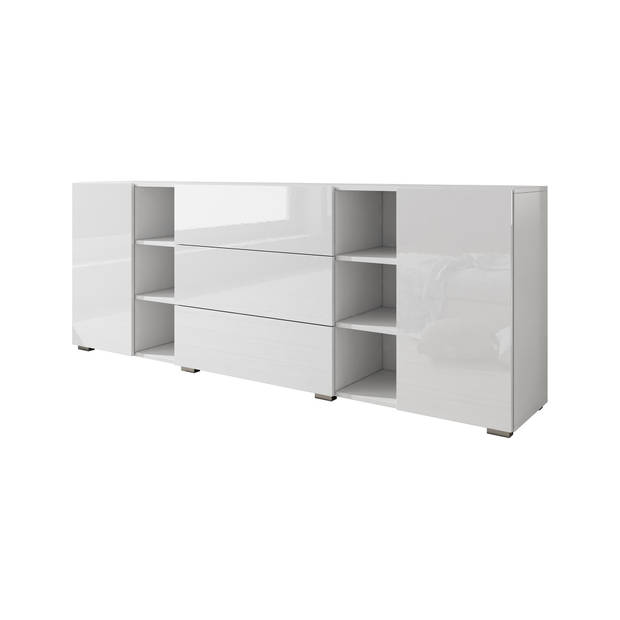 Meubella Dressoir Bonzo - Wit - 190 cm