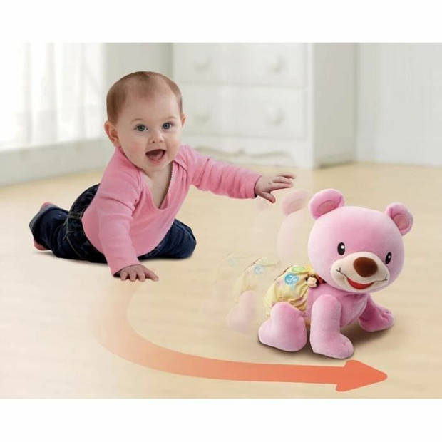 Knuffel Vtech Baby Bear, 1,2,3 Follow Me Muzikaal Roze