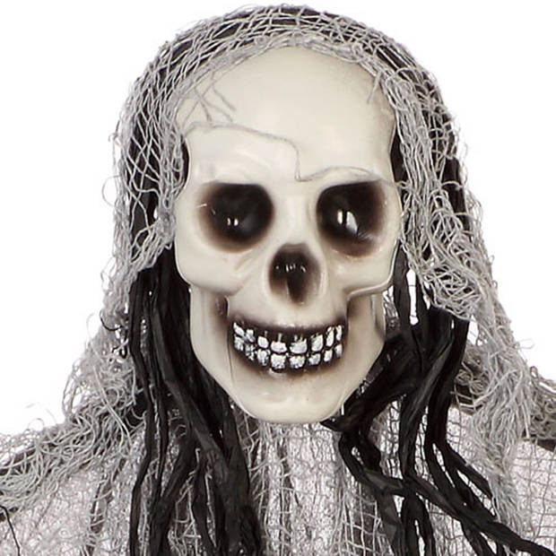 Halloween/horror thema hang decoratie spook/skelet - enge/griezelige pop - 91 cm - Feestdecoratievoorwerp