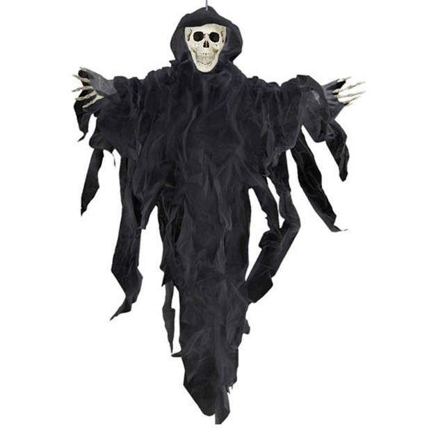 Halloween/horror thema hang decoratie spook/skelet - enge/griezelige pop - 78 cm - Feestdecoratievoorwerp