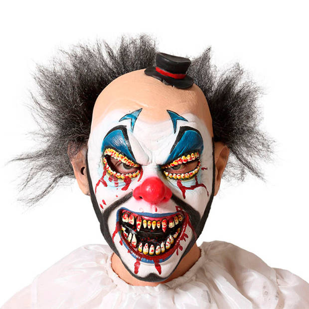 Masker Halloween Clown Zwart