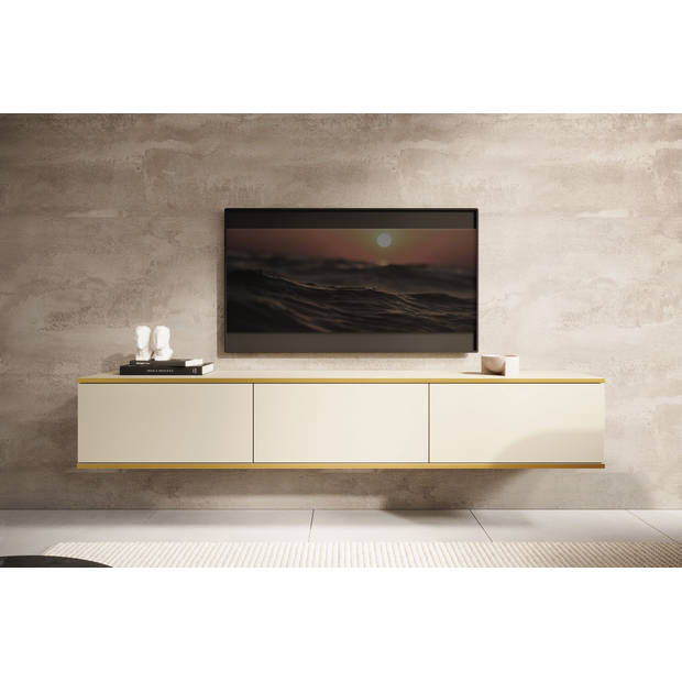 Meubella TV-Meubel Orleans - Beige - 175 cm