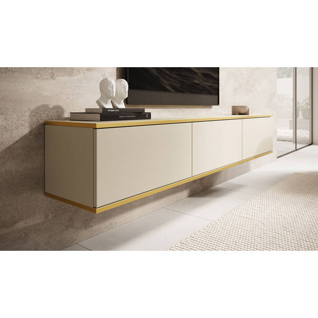 Meubella TV-Meubel Orleans - Beige - 175 cm