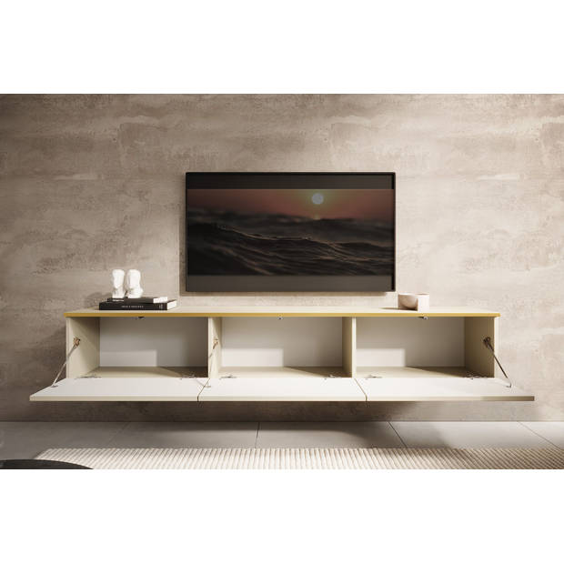 Meubella TV-Meubel Orleans - Beige - 175 cm