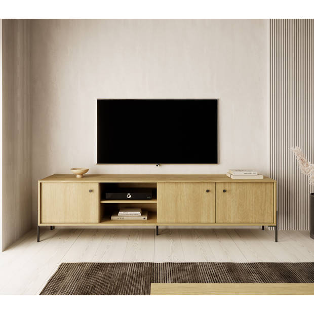 Meubella TV-Meubel Solid - Eiken - 206 cm