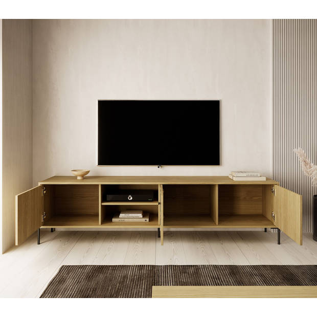 Meubella TV-Meubel Solid - Eiken - 206 cm