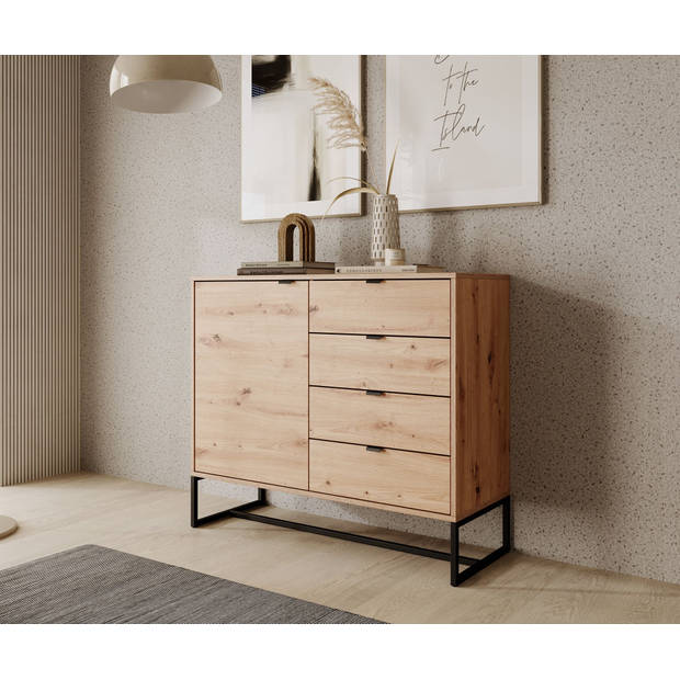 Meubella Dressoir Amore - Eiken - 103 cm