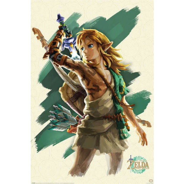 Poster The Legend of Zelda Tears of the Kingdom Link Unleashed 61x91,5cm