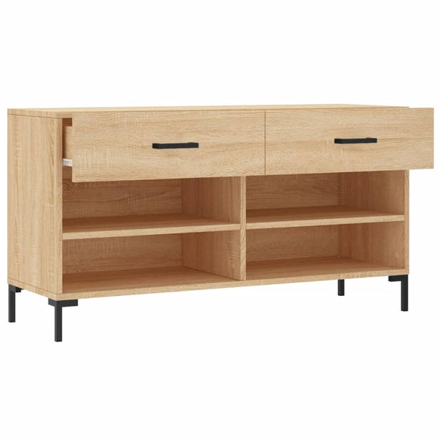 The Living Store Schoenenbank - Sonoma Eiken - 102 x 35 x 55 cm - Duurzaam houten materiaal