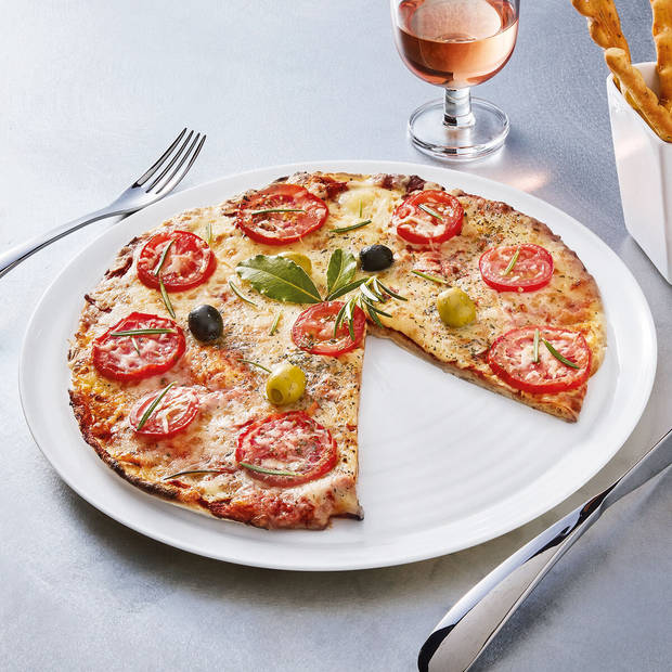 Pizzabord Arcoroc Evolutions Wit Glas Ø 32 cm (6 Stuks)