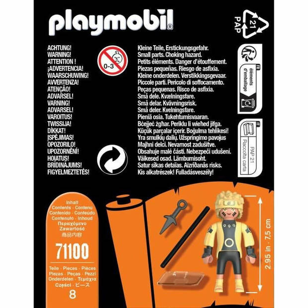 Actiefiguren Playmobil 71100 Naruto 8 Onderdelen