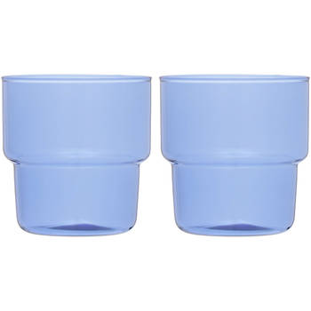 Blokker Dolce Vita waterglas blauw set van 2