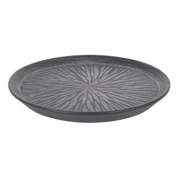 Eetbord Inde Stoneware Lotus Porselein Zwart