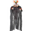 Halloween/horror thema hang decoratie horror clown - enge/griezelige pop - 120 cm - Feestdecoratievoorwerp