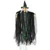 Halloween/horror thema hang decoratie pop heks - enge/griezelige pop - 110 cm - Feestdecoratievoorwerp