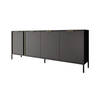 Meubella Dressoir Loren - Antraciet - 203 cm