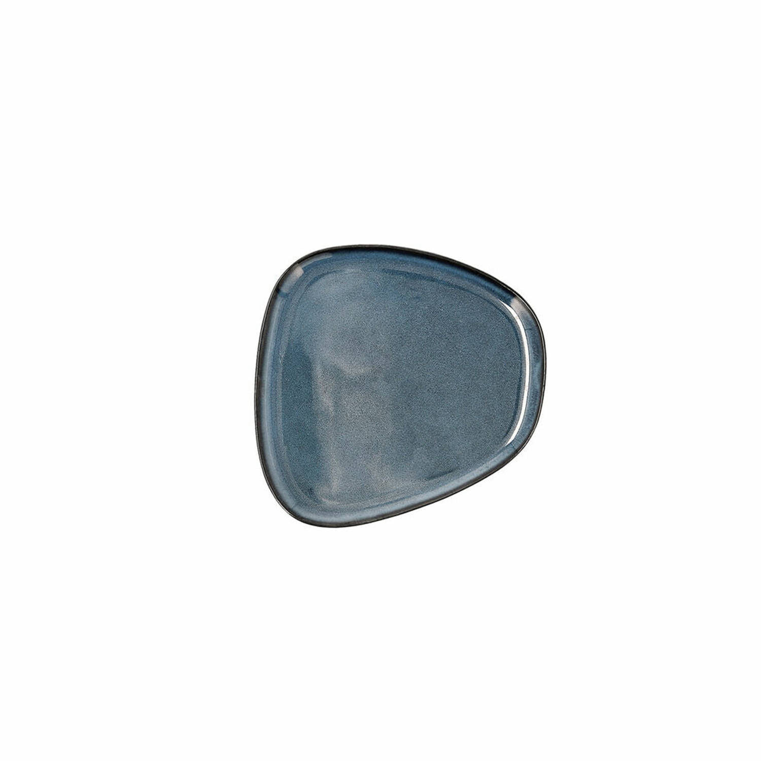 Platt tallrik Bidasoa Ikonic Keramisch Blauw (14 x 13,6 x 0,8 cm) (Pack 12x)