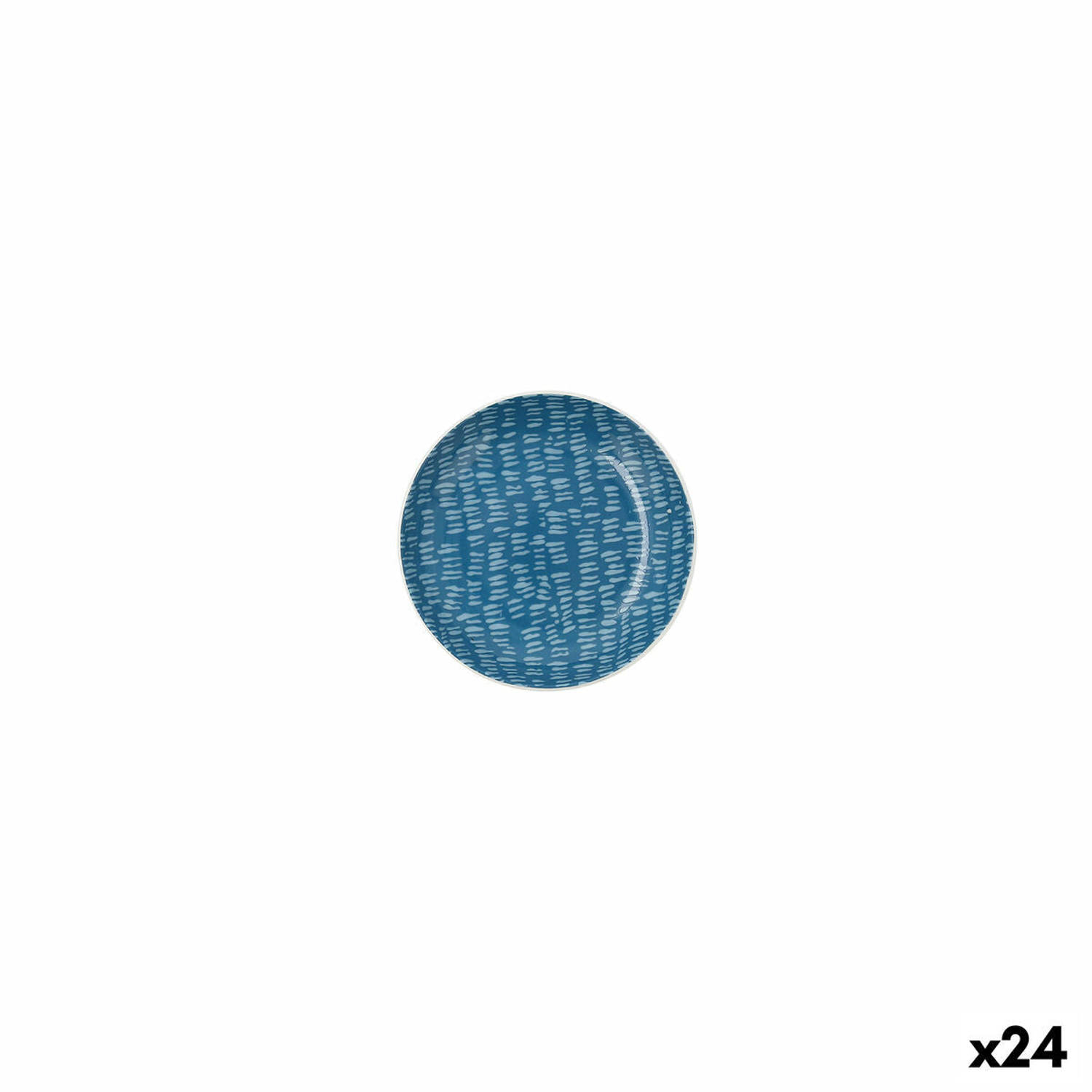 Platt tallrik Ariane Ripple Keramisch Blauw (10 cm) (24 Stuks)