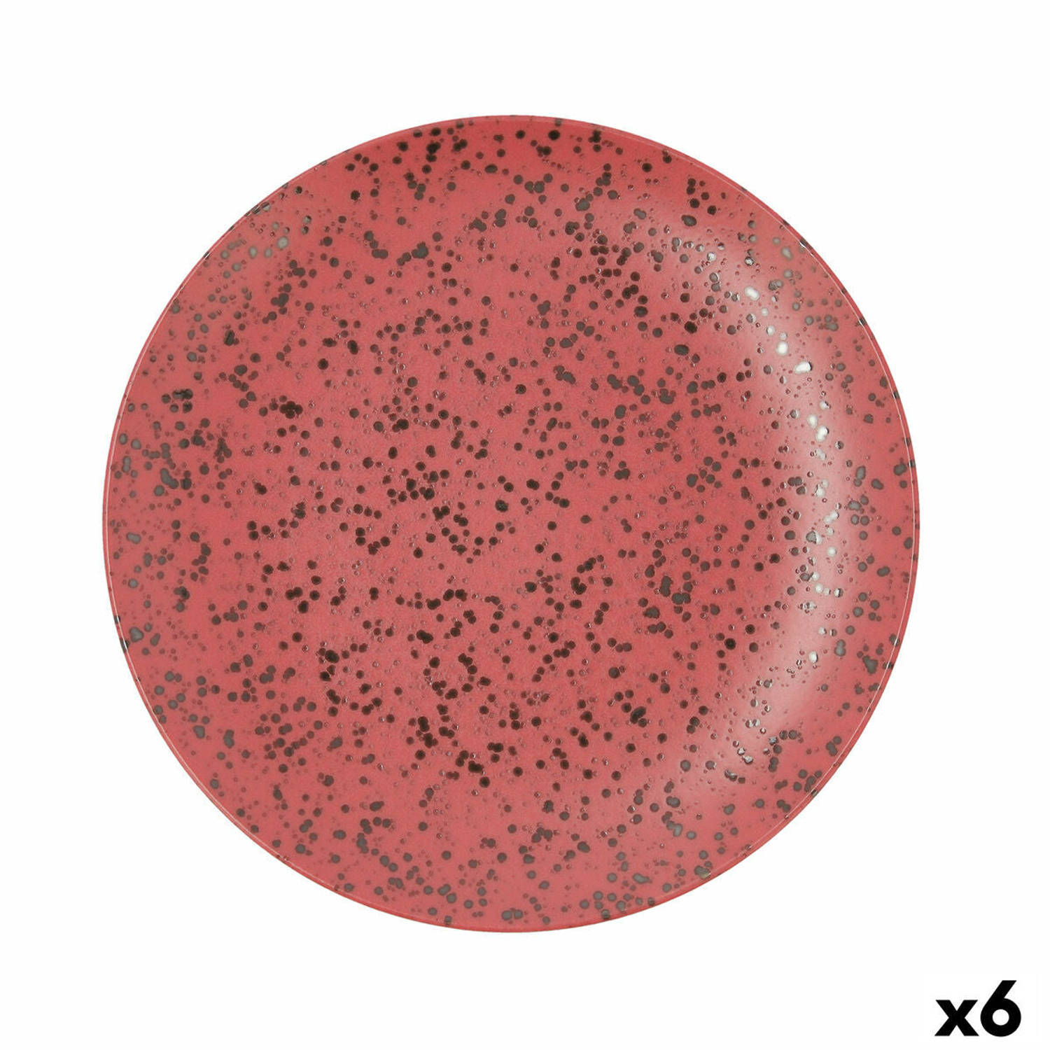 Platt tallrik Ariane Oxide Keramisch Rood (Ø 31 cm) (6 Stuks)