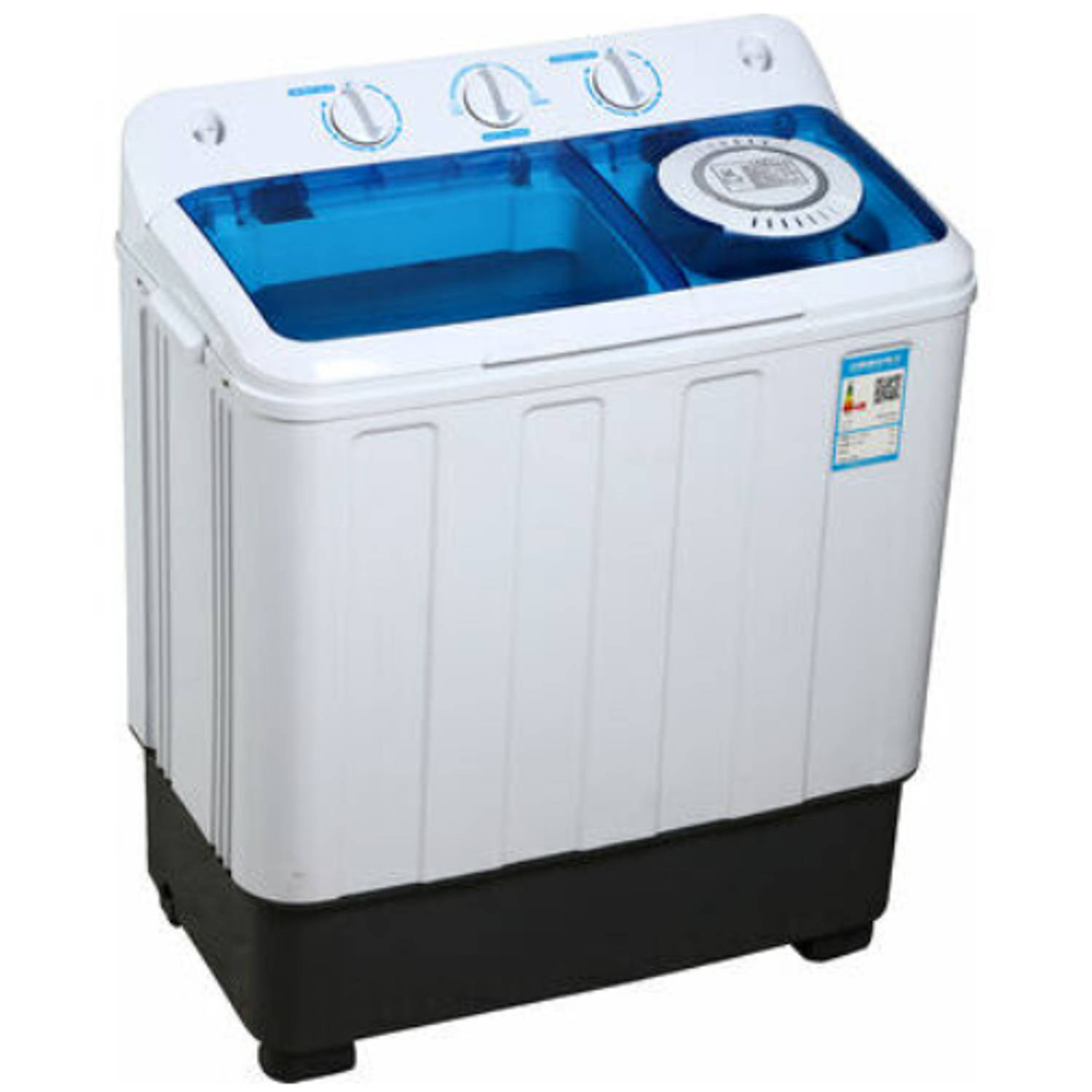 Brock XL camping wasmachine met dubbele trommel - 6,8Kg was - 5,0Kg centrifuge capaciteit