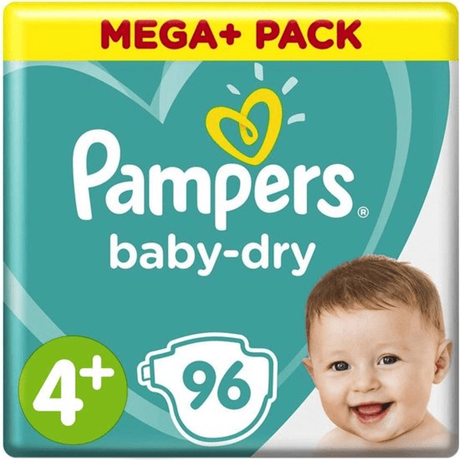 Pampers Baby Dry Maat 4+ Megapack 96 stuks 10-15KG