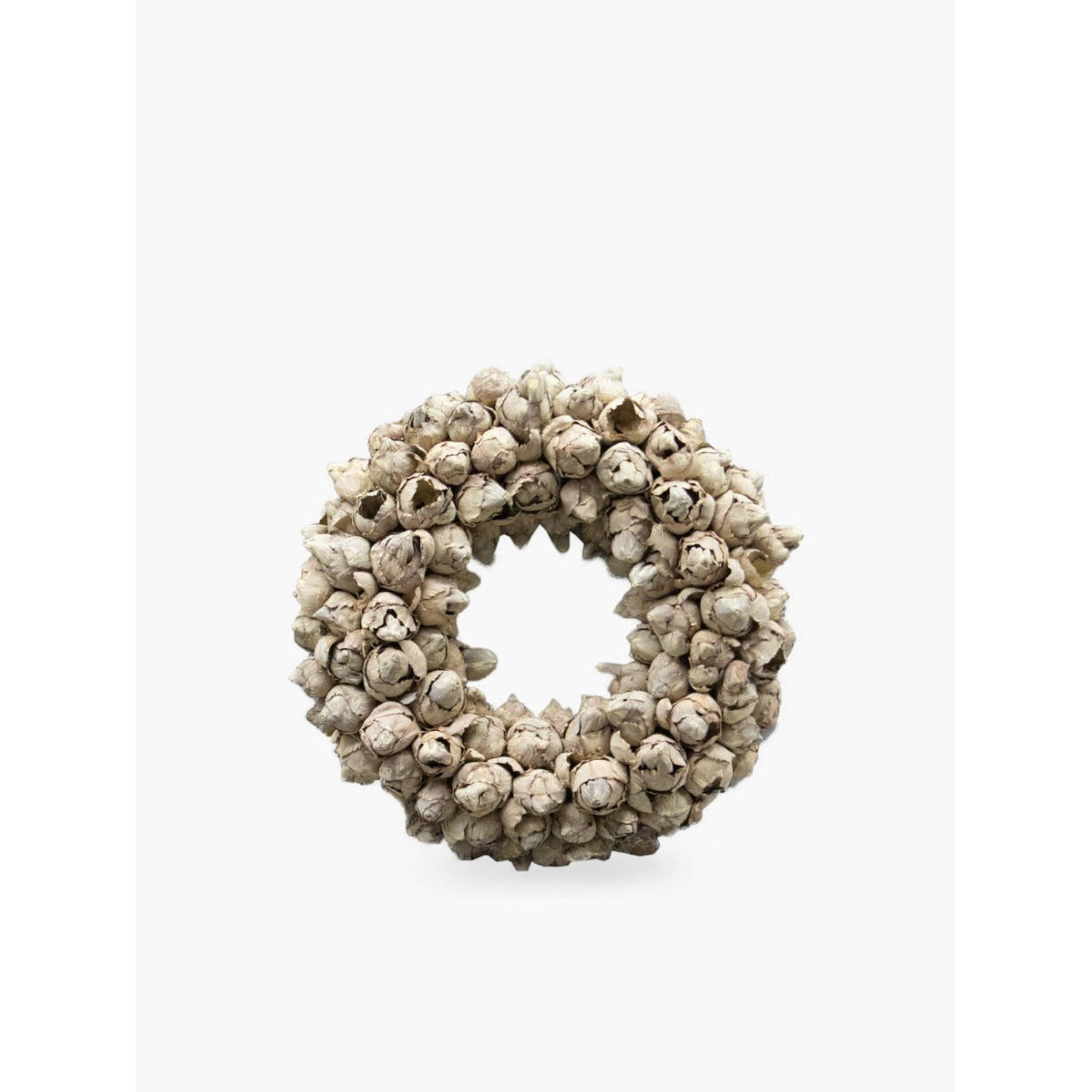 Couronne krans coco fruit wreath 30 cm grey wash