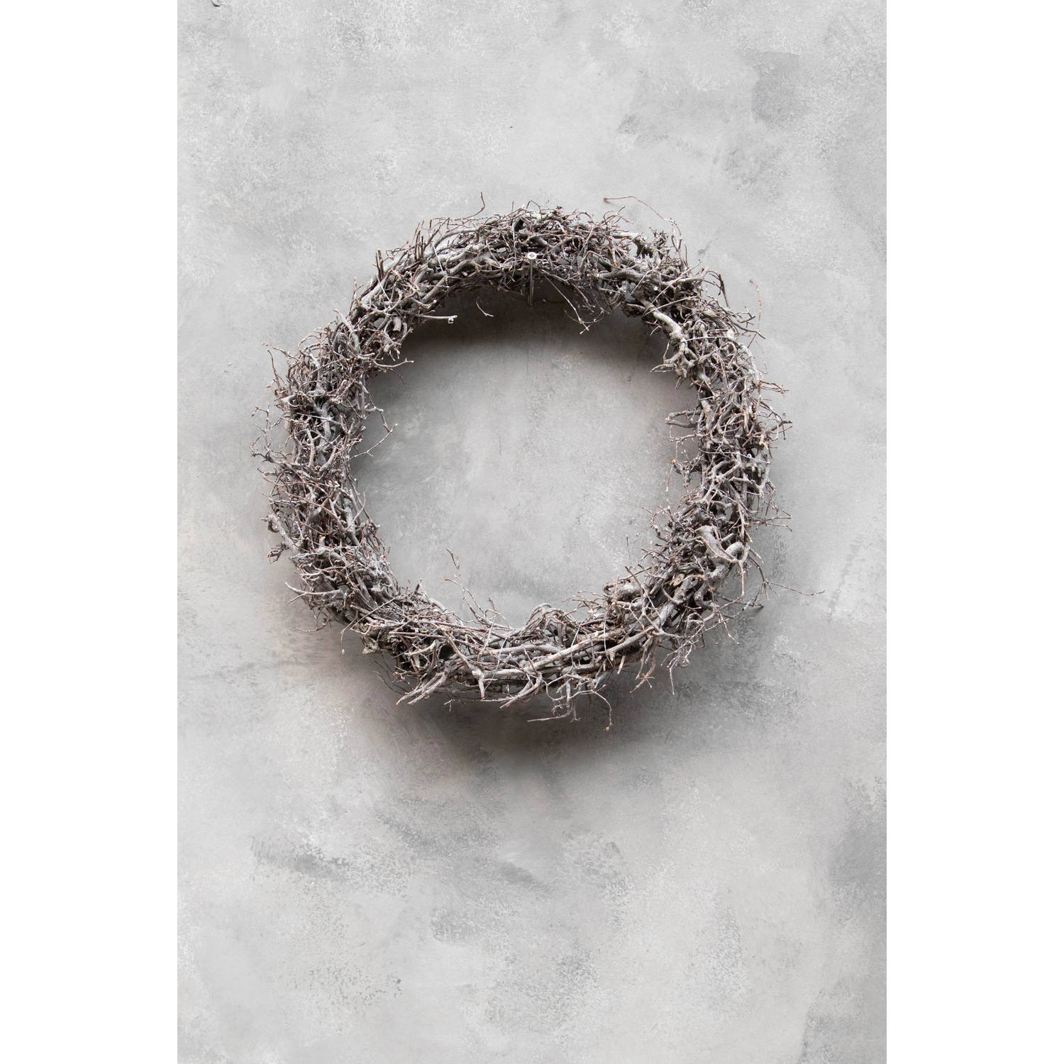 Couronne ring van bonsai thin white wash ø30cm