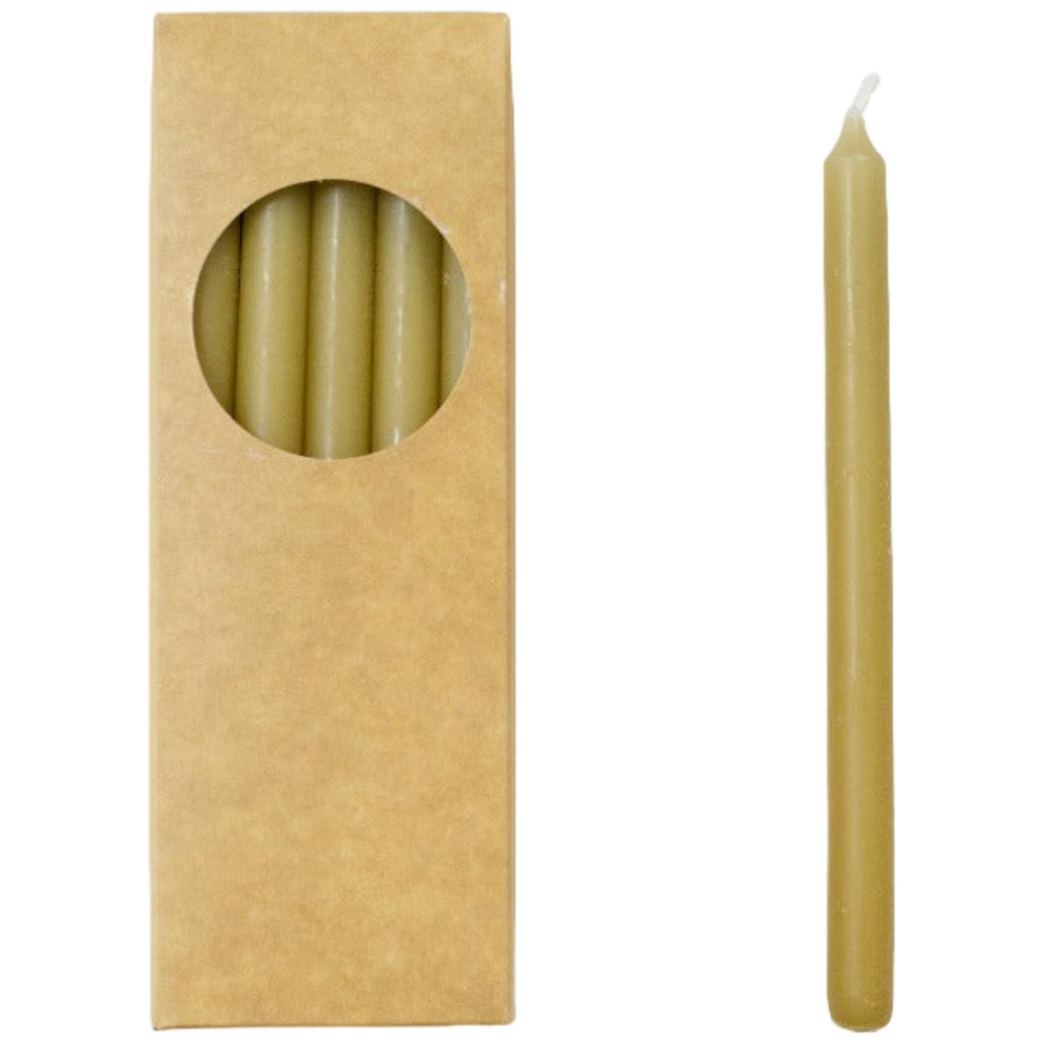 Rustik Lys - Hay - SMALLE Potloodkaarsen Medium lengte - 20 stuks 1,2 x 17.5cm (let op afmeting)