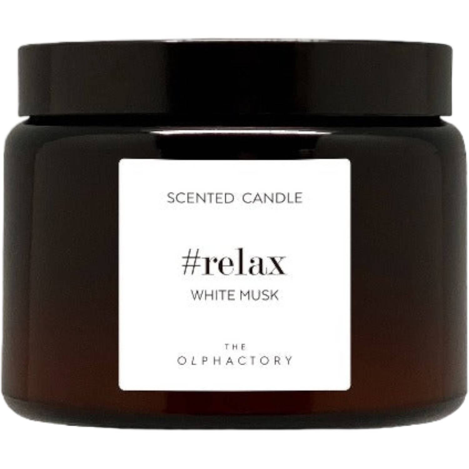 The Olphactory - Relax  White Musk - Scented Candle - 360 gram - 2 lonten - 60 BRANDUREN