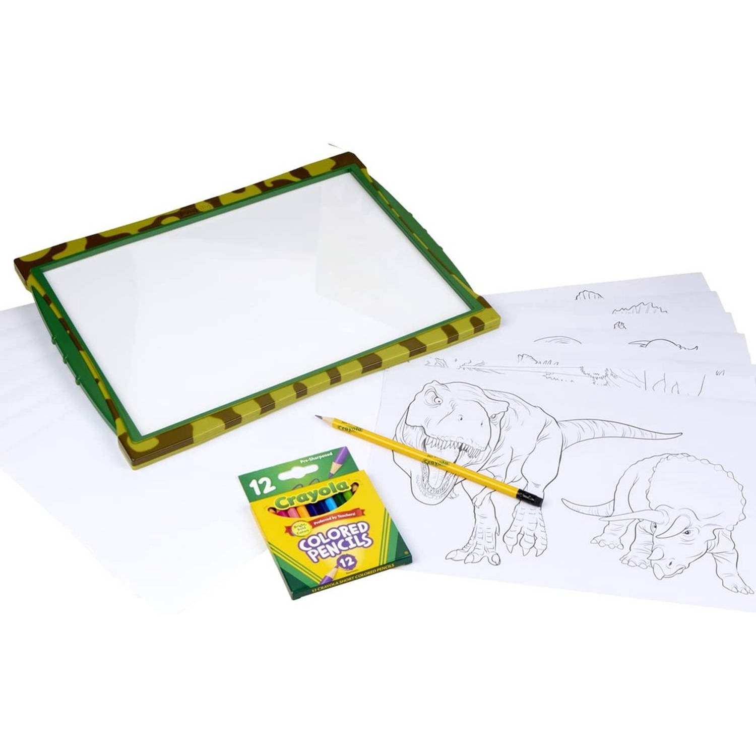 Crayola - Light Up Tracing Pad Dinosaur Edition, voor vrije tijd en reizen, cadeau-idee