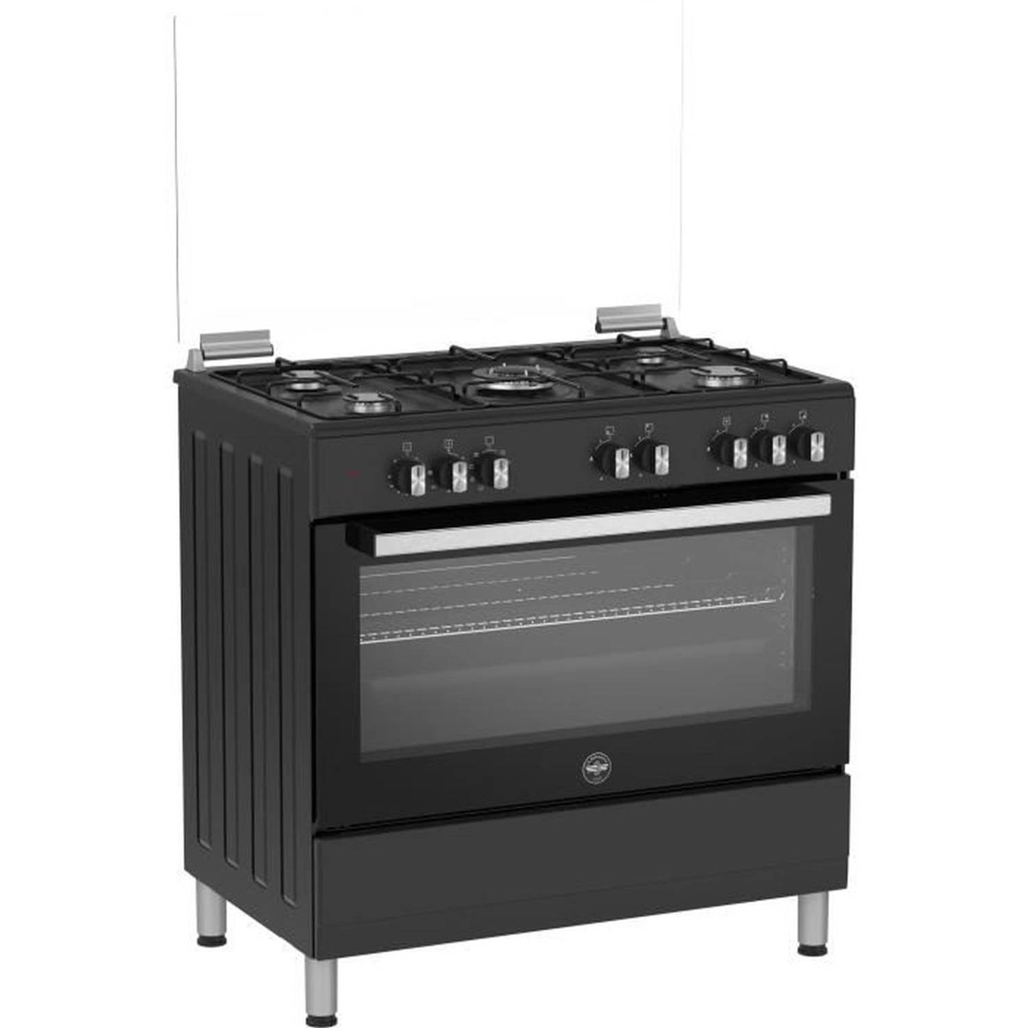 LA GERMANIA kooktoestel sel9mn 5 gaspitten electrische oven multifunctioneel Zwart
