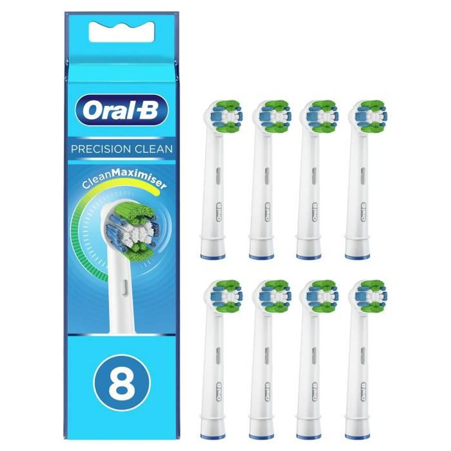 Oral-B Precision Clean Clean Maximiser vervangende opzetborstels, voor elektrische tandenborstel, 8 stuks