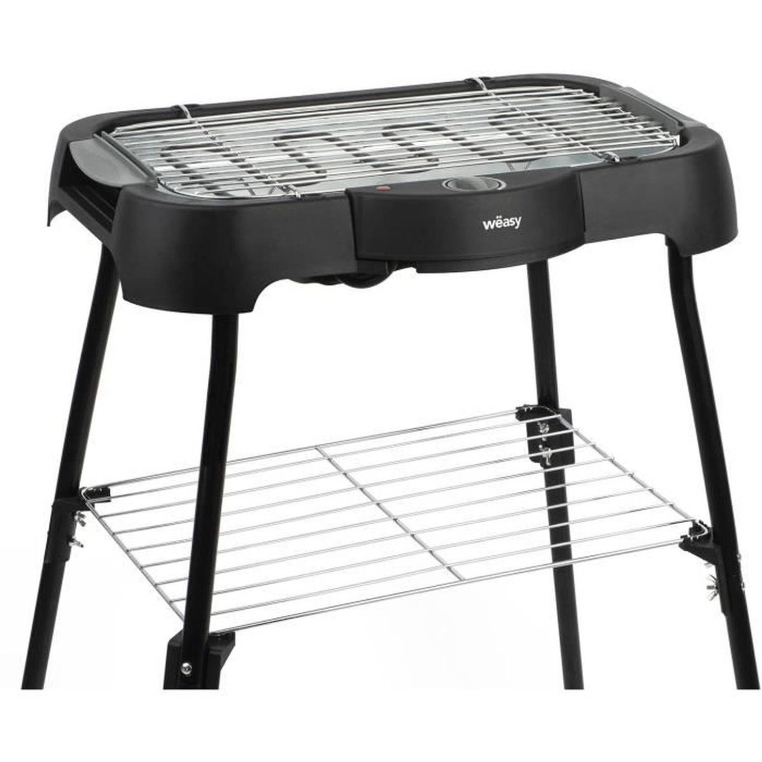 WEASY GBE42 Elektrische BBQ grill op tafel of op pootjes - 41,5x24cm - Regelbare temperatuur - 2000W