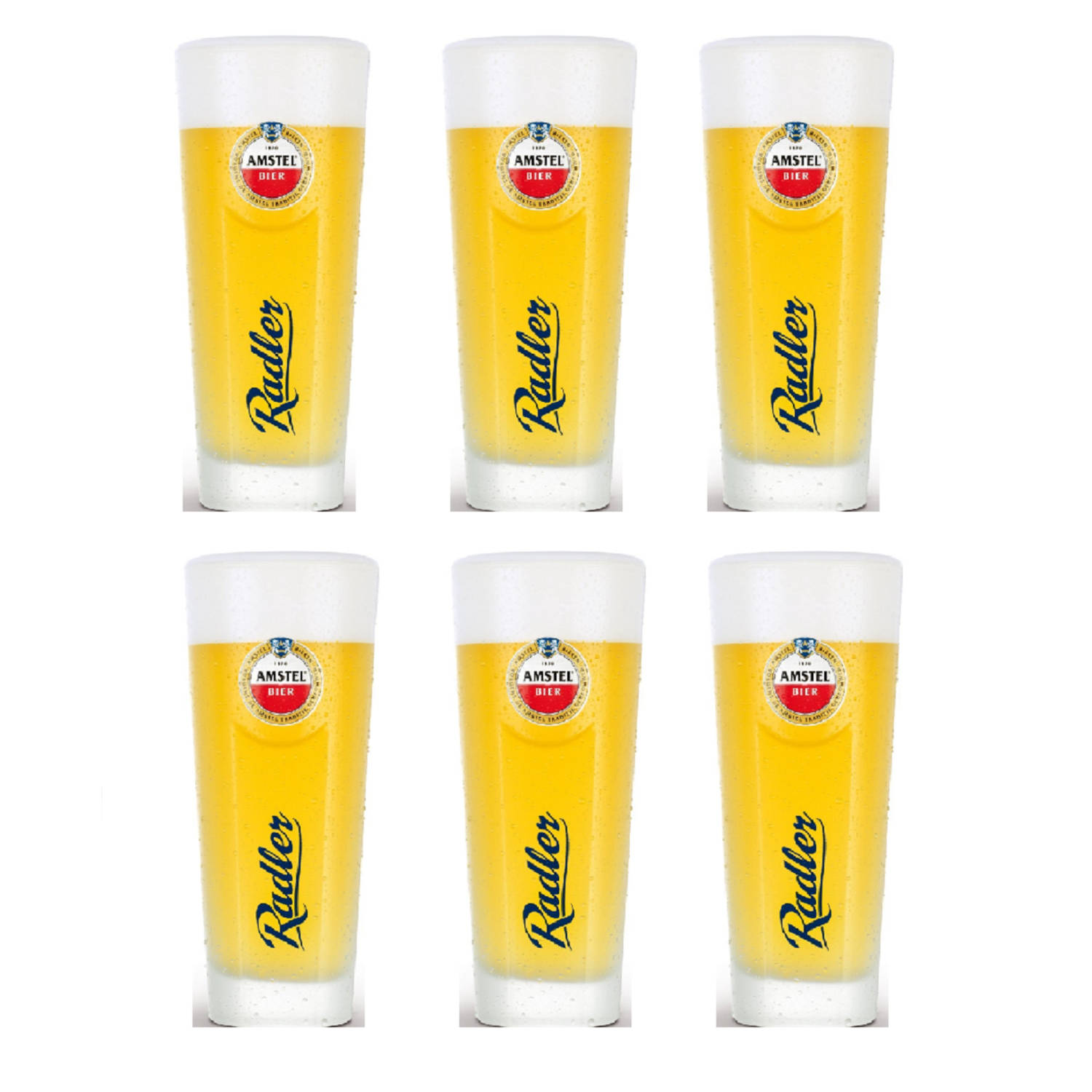 Amstel Bierglazen Radler 30 cl 6 Stuks