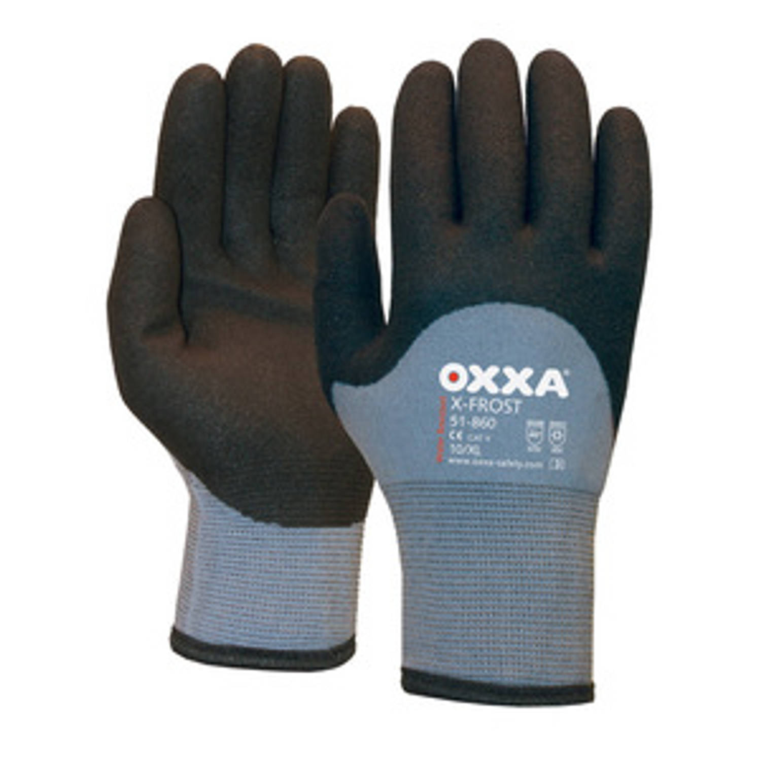 Oxxa handschoenen X-frost 51-860 grijs-zwart (maat 11) XXL