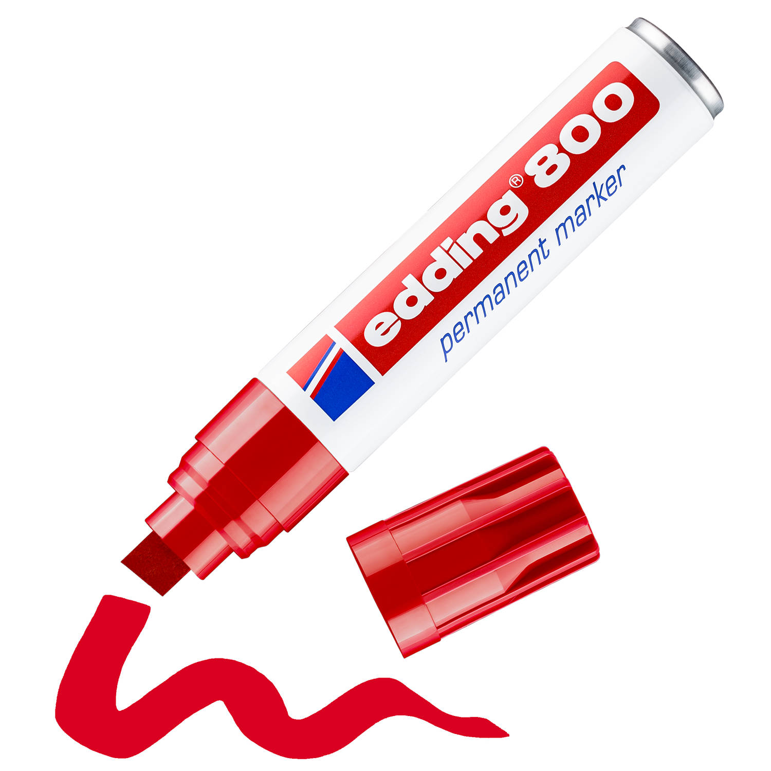 Viltstift Edding 800 schuin rood 4-12mm