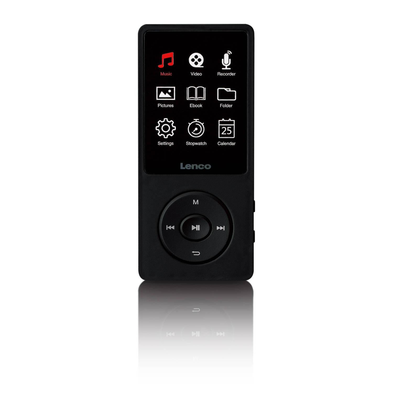MP3-MP4 speler met Bluetooth® en 8 GB micro SD kaart Lenco Xemio-669BK Zwart