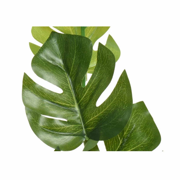 Plantenslinger/kunstplant - Monstera - groen - kunststof - 180 cm - Gatenplant - Kunstplanten