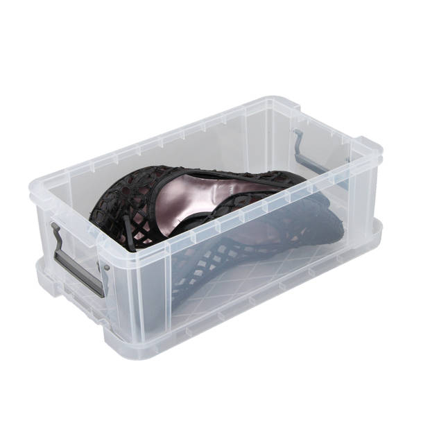 Allstore Opbergbox - 2x stuks - 5,8 liter - Transparant - 35 x 19 x 12 cm - Opbergbox