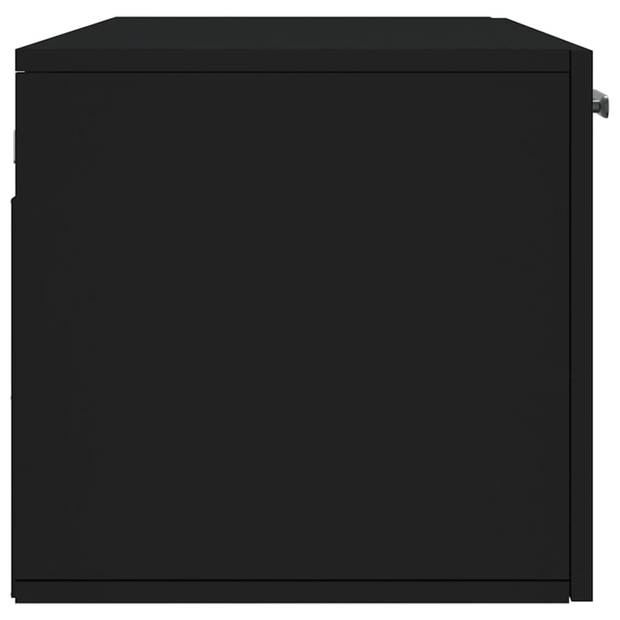 vidaXL Wandkast 100x36,5x35 cm bewerkt hout zwart
