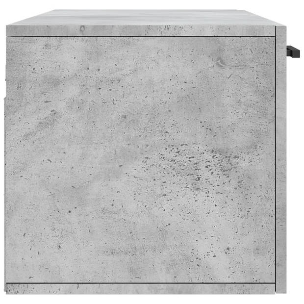 vidaXL Wandkast 100x36,5x35 cm bewerkt hout betongrijs