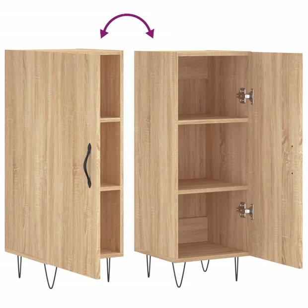 The Living Store Dressoir - 34.5 x 34 x 90 cm - Sonoma eiken